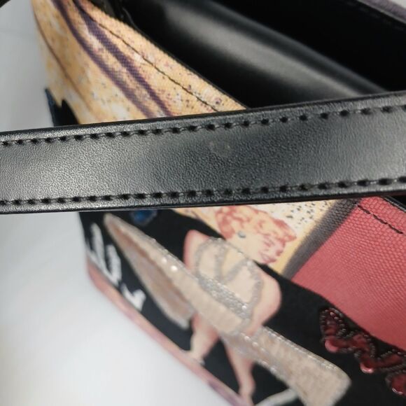 Vintage Marilyn Monroe Purse Sequin and Bead Embellished Tote Handbag - Picture 12 of 12